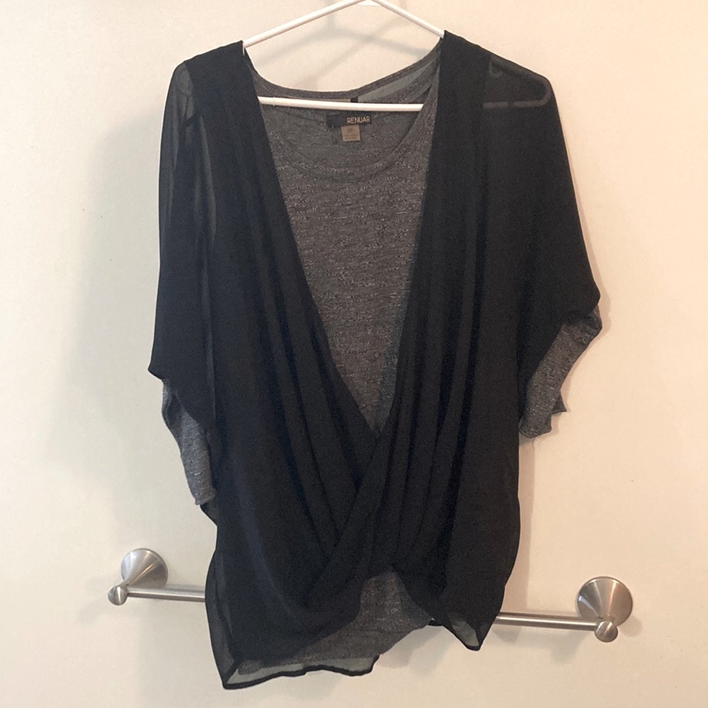 Renuar Black and grey dual shirt